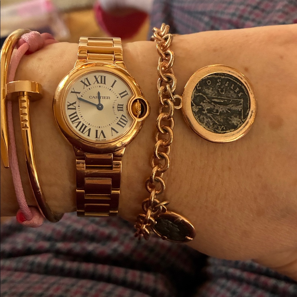 Italian Roman 3 coin bracelet for good luck - Picture 5 of 6